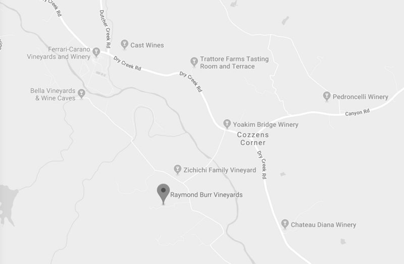 Raymond Burr Vineyards Small Batch Winery in California
